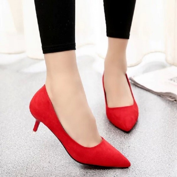 2020 spring and summer new pointed large size high-heeled shoes shallow mouth with women's shoes wedding shoes multicolor OL