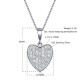 Dyson 925 Sterling Silver Necklaces Heart Micro Pave Crystal CZ Cute Sweet Charm Necklaces For Women Girls Gifts Fashion Jewelry