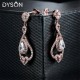 Dyson Pear Heart Rose Gold Plated Lovely Earrings For Women Birthday Anniversary Gifts Fine Jewelry 925 Sterling Silver Earrings